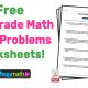 3rd Grade Math Word Problems Freeeets With Answers Mashup Additioneet Book